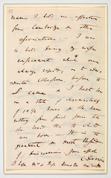 Letter from Charles Darwin to John Henslow
