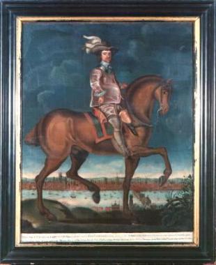 Cromwell with London in the background