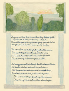 A decorated copy of a poem