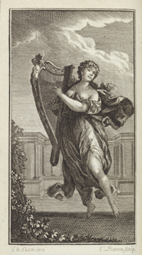 A decoration from the État actuel de la musique du Roi (Paris, 1773), a guide to the musical entertainments of the French capital