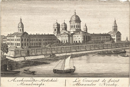 An engraving accompanying a Plan de la ville capitale de St. Petersbourg published in 1820