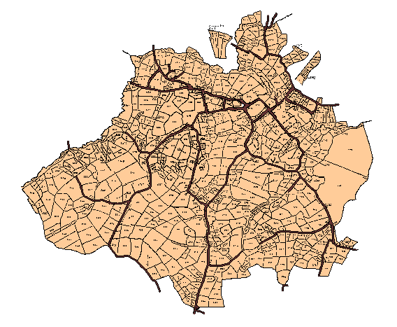 Land map of Earls Colne