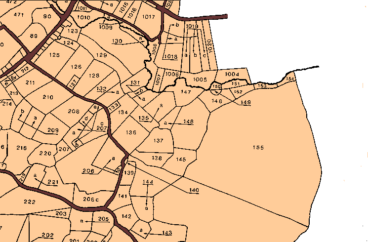 Land map of Earls Colne