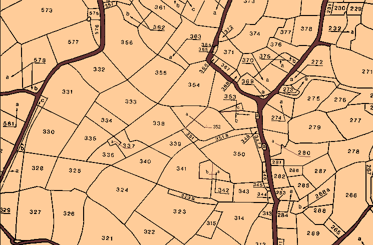 Land map of Earls Colne