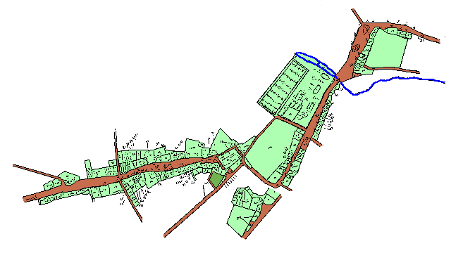 Street plan of Earls Colne
